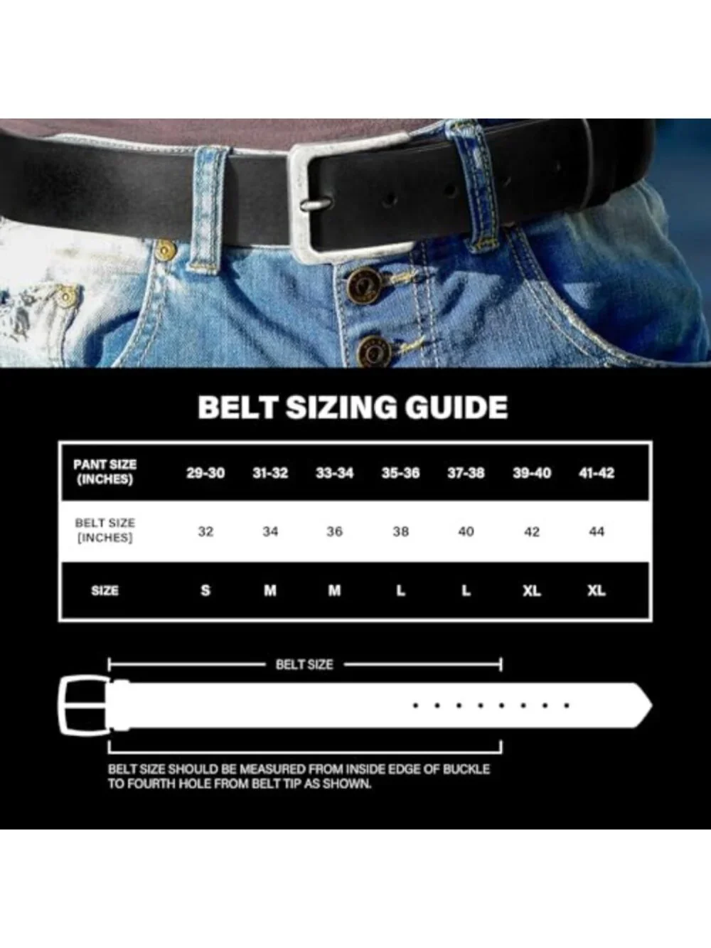 Genuine Leather Belt with Removable Buckle for Men